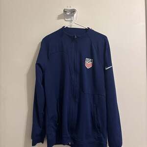 Nike Team USA Training Soccer On-Field Jacket Slim Fit Blue DH4752-421 - Size M
